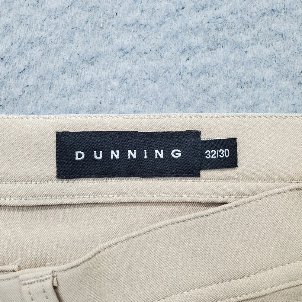 Dunning Golf Chino Pants Mens 32/30 Tan Performance Stretch Quick Dry D7S21P068